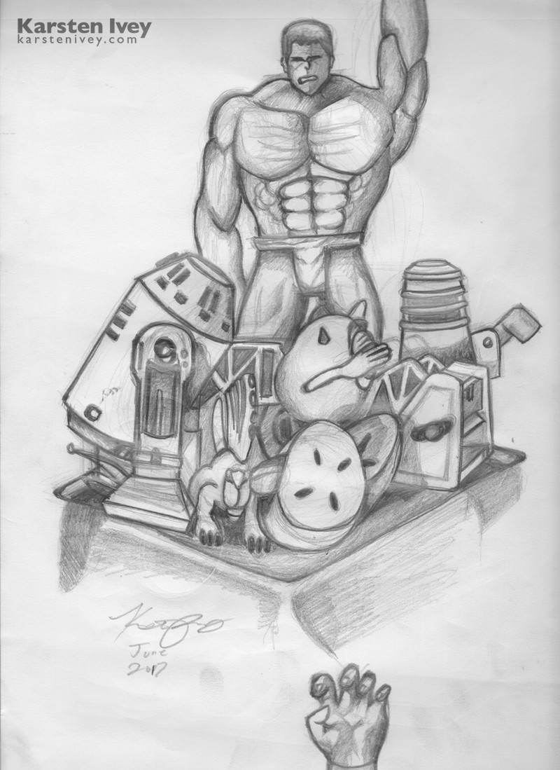 Pencil Drawings Incredible Hulk Marvel Still Life Sketch